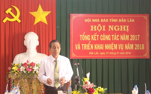 Hội Nhà báo tỉnh tổng kết công tác năm 2017