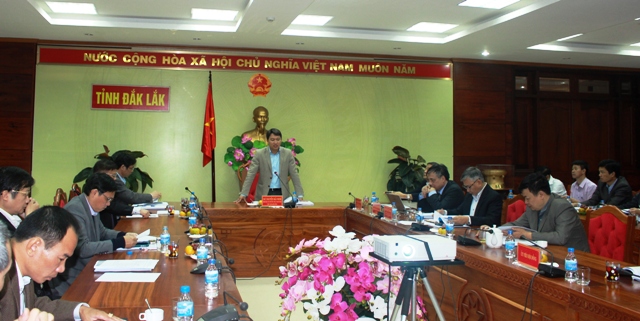 Meeting on economic restructuring project appraisal of Dak Lak in 2017-2025 period with vision towards 2030