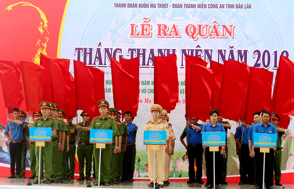 Hơn 3.000 đoàn viên thanh niên tham gia Lễ ra quân Tháng Thanh niên