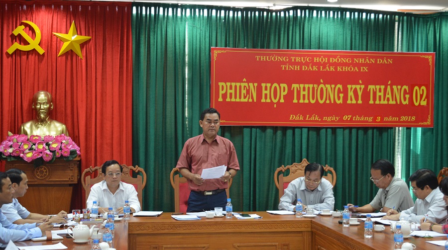Thường trực HĐND tỉnh triển khai nhiệm vụ tháng 3/2018.