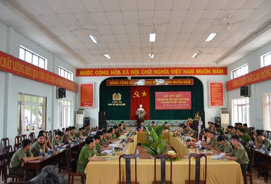 Khối thi đua số 01 tổ chức Lễ ký kết giao ước thực hiện phong trào thi đua “Vì an ninh Tổ quốc” năm 2018