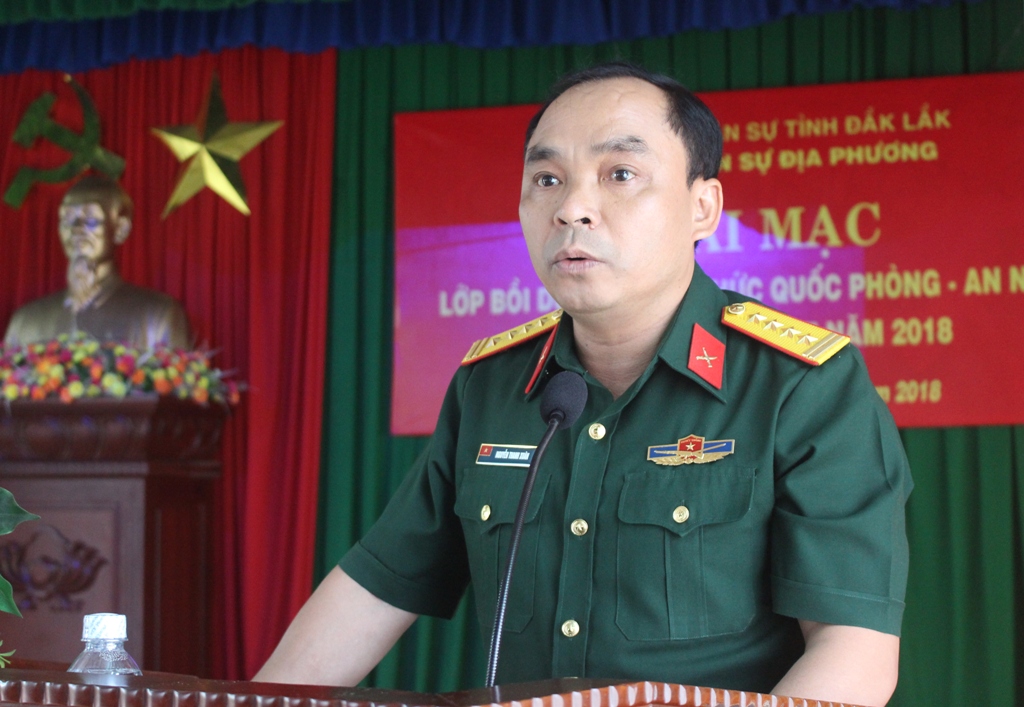 Khai mạc lớp bồi dưỡng kiến thức quốc phòng – an ninh