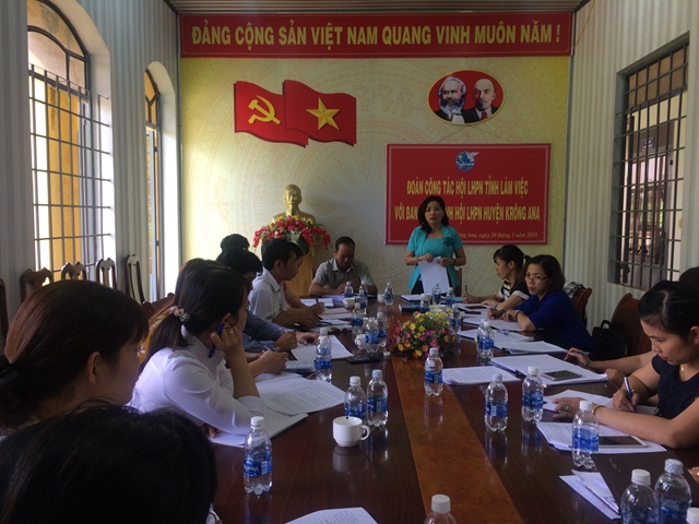 Hội Liên hiệp Phụ nữ tỉnh Đắk Lắk làm việc với Ban Chấp hành Hội LHPN huyện Krông Ana