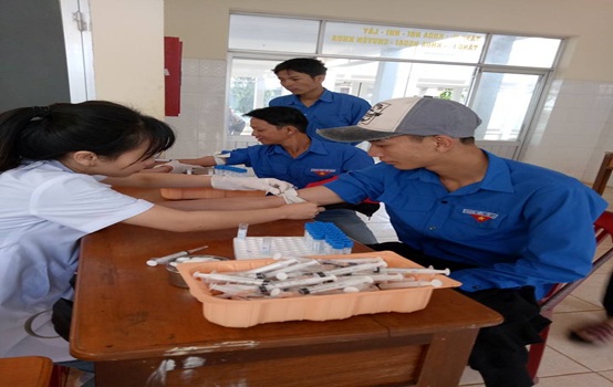 Huyện Cư Kuin tổ chức hiến máu nhân đạo đợt I năm 2018