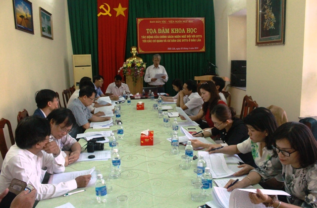 Tọa đàm khoa học về tác động của chính sách đối với ngôn ngữ dân tộc thiểu số tại tỉnh Đắk Lắk