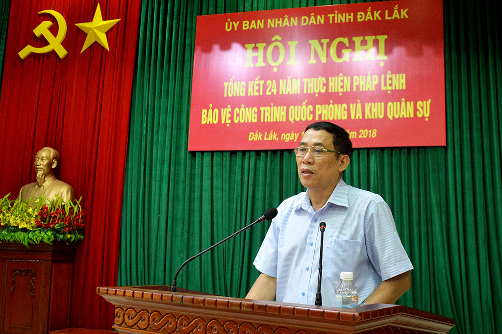 Tổng kết 24 năm thực hiện Pháp lệnh Bảo vệ công trình quốc phòng và khu quân sự