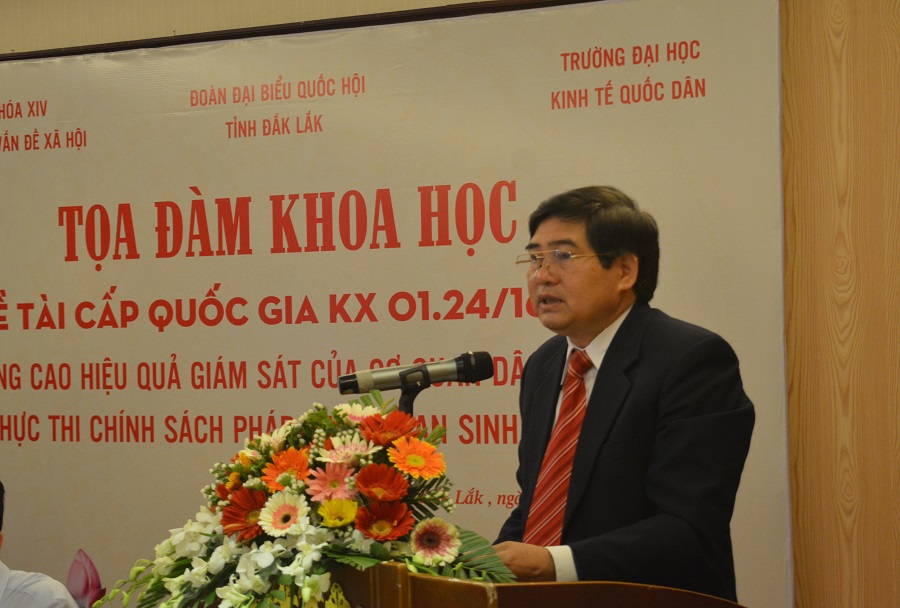 Tọa đàm khoa học đề tài cấp Quốc gia về “Nâng cao hiệu quả giám sát của cơ quan dân cử đối với thực thi chính sách, pháp luật về an sinh xã hội”.