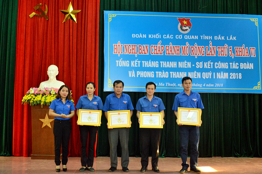 Đoàn khối các cơ quan tỉnh sơ kết công tác Đoàn và phong trào thanh niên quý I năm 2018