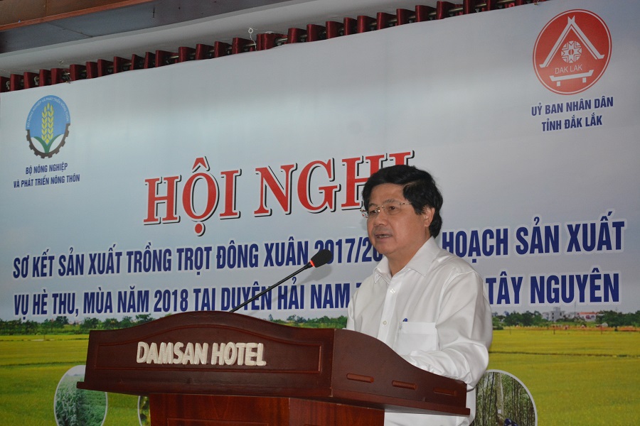 Hội nghị sơ kết sản xuất trồng trọt vụ Đông Xuân 2017 – 2018 và triển khai kế hoạch sản xuất vụ Hè Thu, vụ Mùa năm 2018 tại các tỉnh Duyên hải Nam Trung bộ và Tây Nguyên.