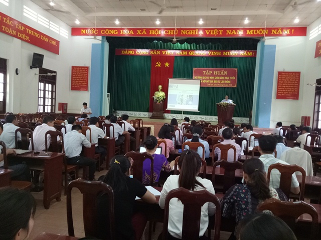 Tập huấn hệ thống dịch vụ hành chính công trực tuyến tích hợp một cửa điện tử liên thông (VNPT- IGATE)