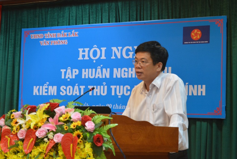 Khai mạc khóa tập huấn nghiệp vụ kiểm soát thủ tục hành chính