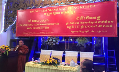 Cử cán bộ đi bồi dưỡng nâng cao trình độ tiếng Khmer năm 2018