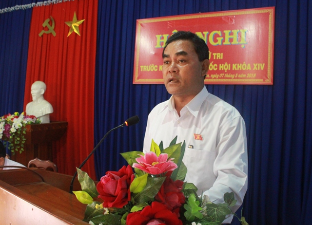 Đoàn Đại biểu Quốc hội tỉnh tiếp xúc cử tri tại huyện Krông Năng