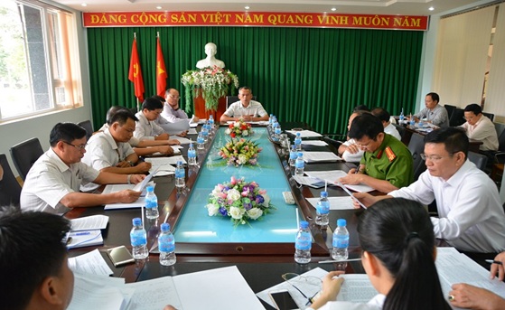 Thường trực Thành ủy Buôn Ma Thuột, giao ban khối Nội chính tháng 5 và triển khai một số nhiệm vụ trọng tâm tháng 6 năm 2018.