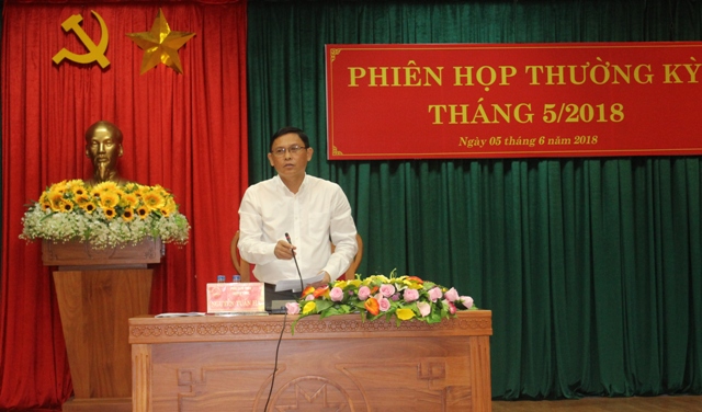 UBND tỉnh Đắk Lắk họp thường kỳ tháng 5/2018