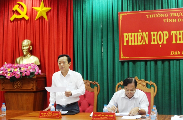 Thường trực HĐND tỉnh họp thường kỳ tháng 6/2018