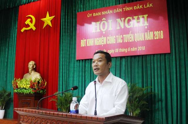 Hội nghị rút kinh nghiệm công tác tuyển quân năm 2018