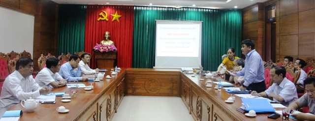 Họp Ban Chỉ đạo Dự án chuyển đổi nông nghiệp bền vững của tỉnh