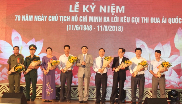 Lễ kỷ niệm 70 năm ngày Chủ tịch Hồ Chí Minh ra lời kêu gọi thi đua ái quốc.