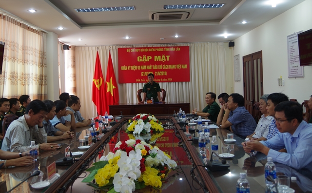 Bộ Chỉ huy Bộ đội Biên phòng Đắk Lắk gặp mặt các cơ quan Báo chí
