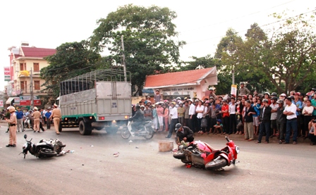 Báo cáo tổng kết thực hiện Chỉ thị của UBND tỉnh về “Tăng cường các biện pháp bảo đảm trật tự an toàn giao thông trên địa bàn tỉnh”.