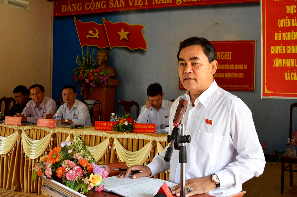 Đoàn Đại biểu Quốc hội tỉnh tiếp xúc cử tri tại huyện Krông Ana