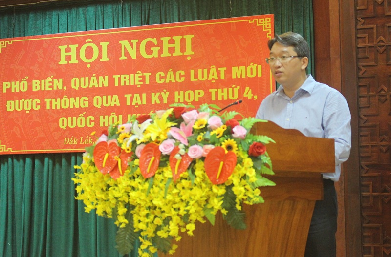 Phổ biến, quán triệt các luật mới được thông qua tại Kỳ họp thứ 4, Quốc hội khóa XIV