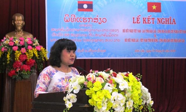 Hội hữu nghị Việt Nam – Lào tỉnh Đắk Lắk và Sê Kông ký kết hợp tác giai đoạn 2018 - 2023