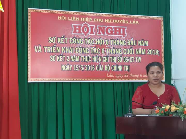 Hội LHPN huyện Lắk sơ kết công tác Hội và phong trào phụ nữ 6 tháng đầu năm, triển khai nhiệm vụ 6 tháng cuối năm 2018