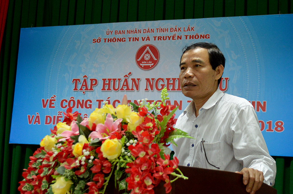 Sở Thông tin và Truyền thông tập huấn công tác an toàn thông tin