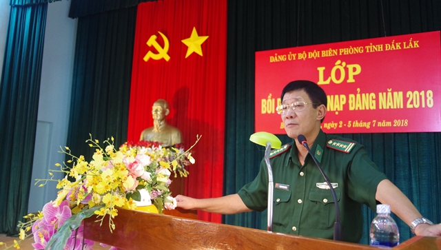 Đảng ủy Bộ đội Biên phòng tỉnh Đắk Lắk tổ chức Lớp bồi dưỡng kết nạp Đảng