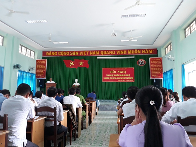 Huyện Krông Bông tổ chức Hội nghị triển khai Luật Tín ngưỡng, tôn giáo của Quốc hội và Nghị Định số 162/2017/NĐ-CP, ngày 30/12/2017 của chính phủ.