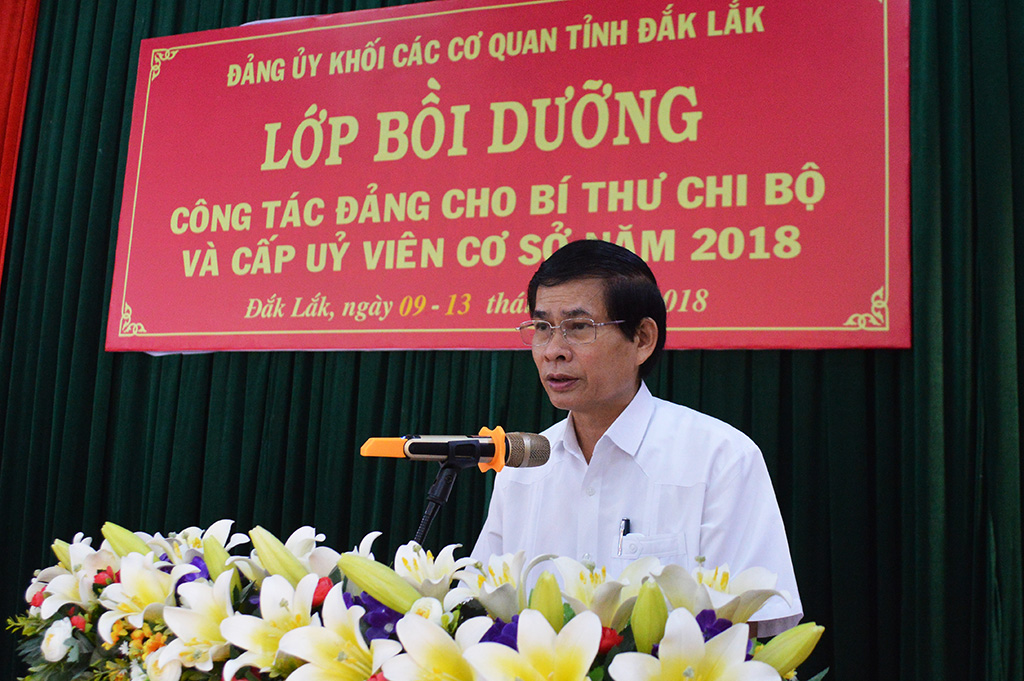 Đảng ủy khối các cơ quan tỉnh khai mạc lớp bồi dưỡng công tác Đảng