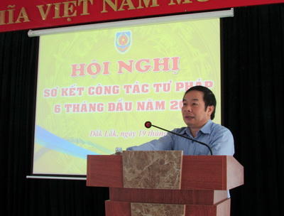 Sở Tư pháp sơ kết công tác Tư pháp 6 tháng đầu năm 2018