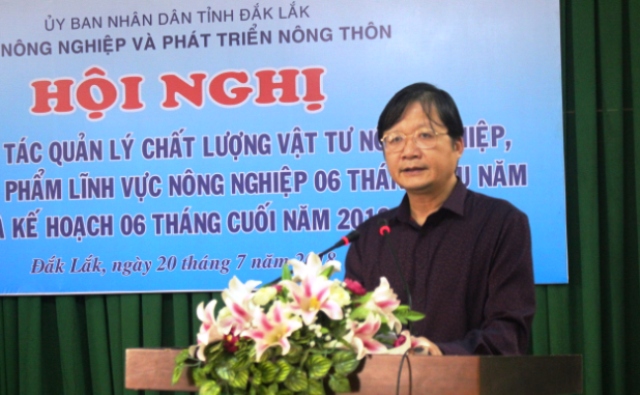 Triển khai công tác quản lý chất lượng vật tư nông nghiệp, an toàn thực phẩm, nông lâm thủy sản 06 tháng cuối năm 2018