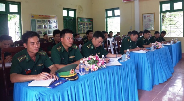 Đồn Biên phòng Ea H’leo: Tổ chức Hội nghị sơ kết công tác biên phòng 6 tháng đầu năm 2018