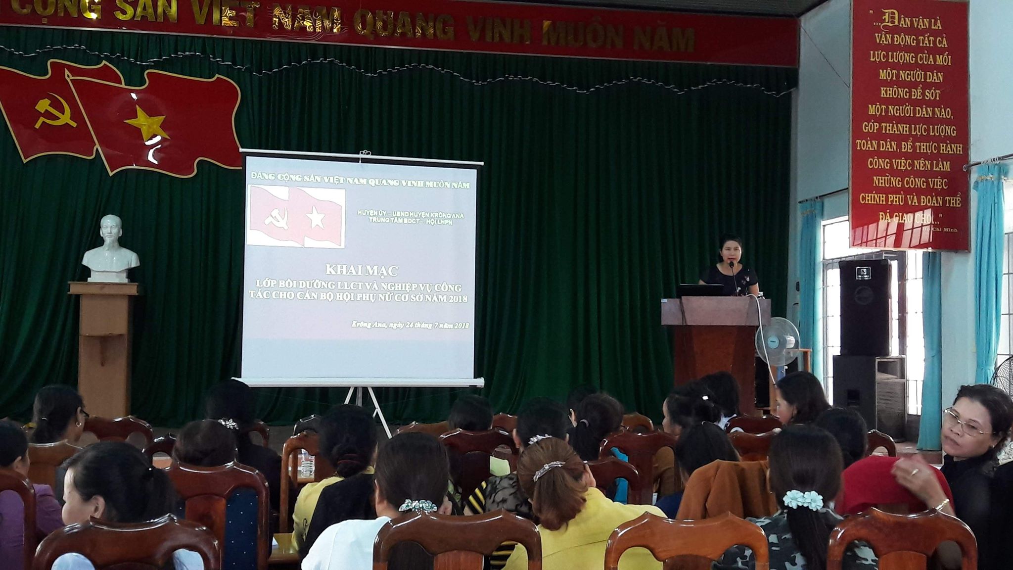 Huyện Krông Ana mở lớp Bồi dưỡng nghiệp vụ công tác Hội phụ nữ cơ sở năm 2018