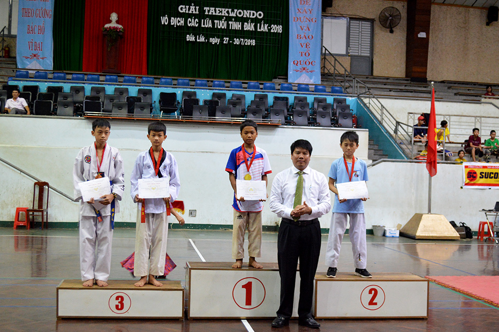 Giải Teakwondo tỉnh Đắk Lắk năm 2018 -Thành phố Buôn Ma Thuột đạt giải Nhất toàn đoàn
