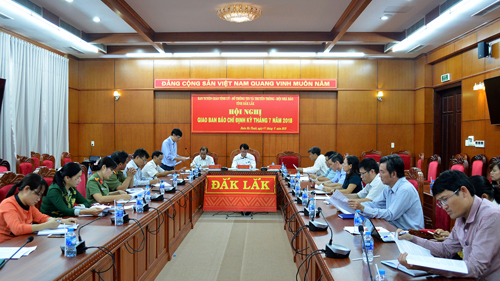 Hội nghị giao ban báo chí định kỳ tháng 7/2018