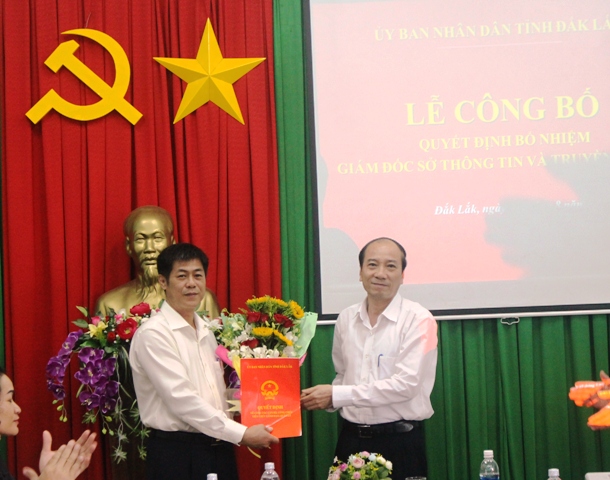 Công bố quyết định bổ nhiệm Giám đốc Sở Thông tin và Truyền thông Đắk Lắk