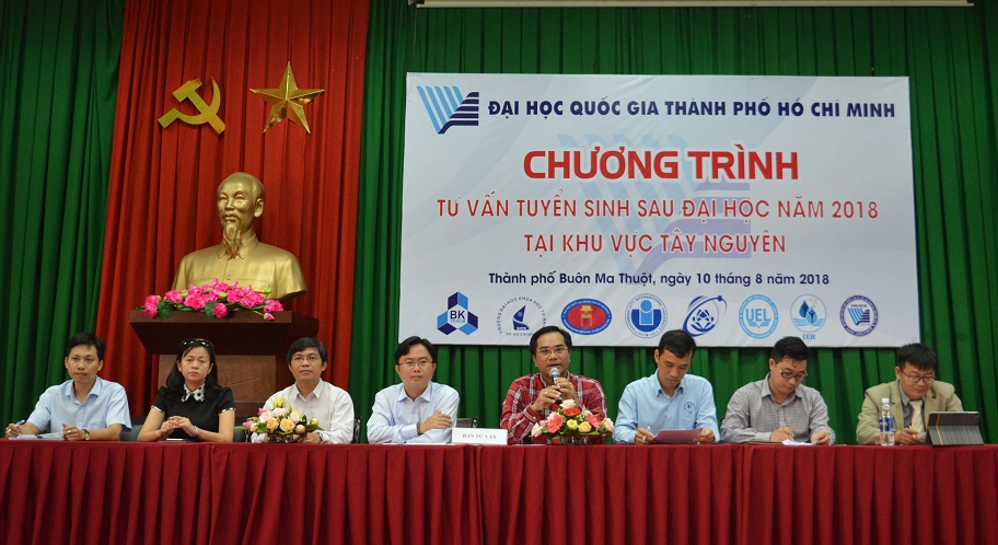Đại học Quốc gia thành phố Hồ Chí Minh tổ chức tư vấn tuyển sinh sau đại học tại khu vực Tây Nguyên