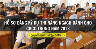 Phê duyệt danh sách thí sinh đủ điều kiện thi nâng ngạch công chức lên ngạch chuyên viên hoặc tương đương năm 2018