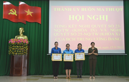 Thành ủy Buôn Ma Thuột tổ chức Hội nghị tổng kết Nghị quyết 23-NQ/TW (khóa IX) và Nghị quyết số 25-NQ/TW (khóa X) của BCH Trung ương Đảng