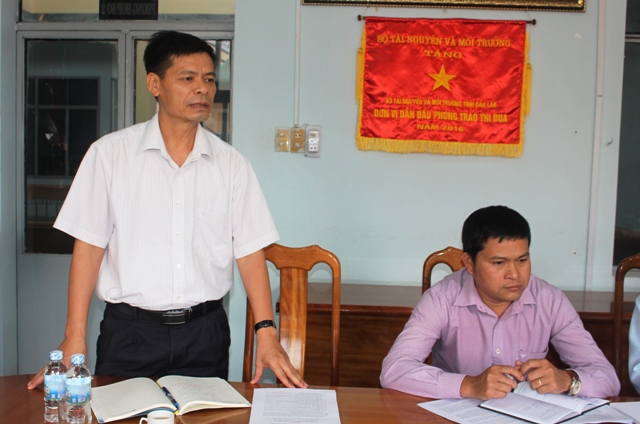 Kiểm tra công tác cải cách hành chính tại Sở Tài nguyên và Môi trường