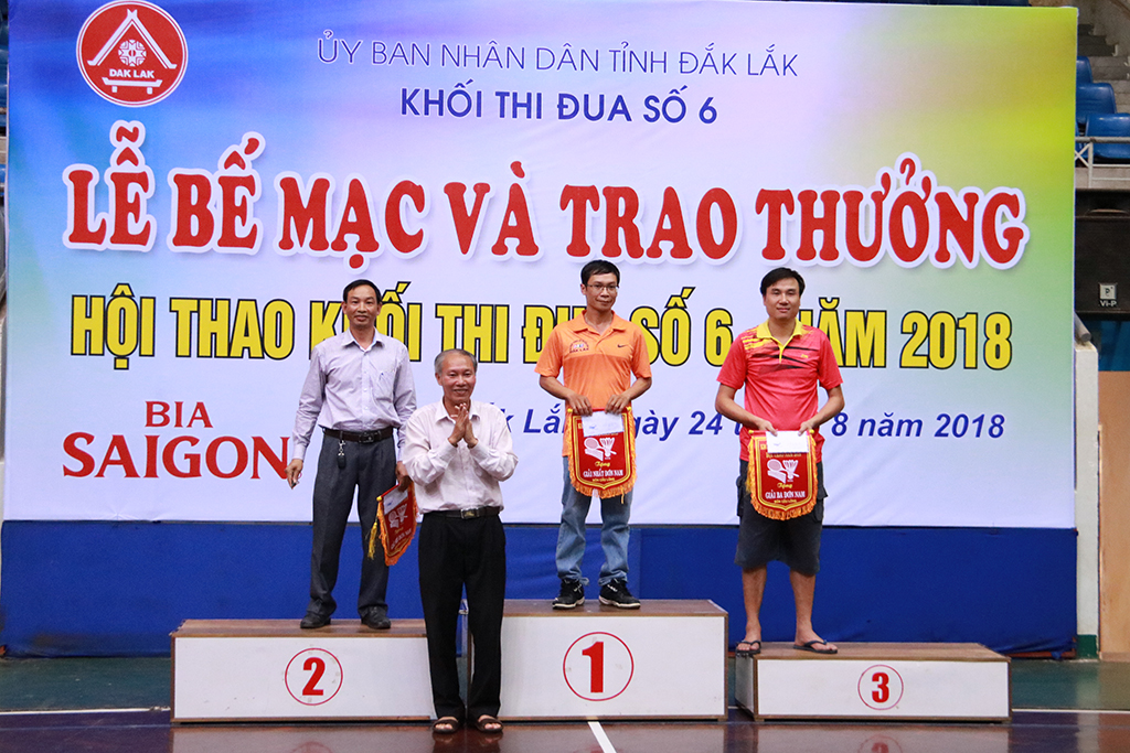 Bế mạc Hội thao Khối thi đua số 6 năm 2018