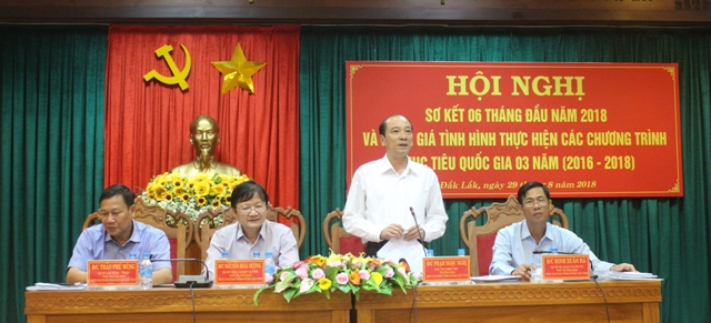 Sơ kết 6 tháng đầu năm 2018 và đánh giá tình hình thực hiện các Chương trình mục tiêu Quốc gia 3 năm (2016-2018)