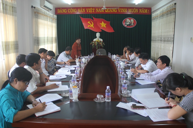 Đoàn công tác của Ban Tuyên giáo Tỉnh ủy làm việc với Ban Tuyên giáo Huyện ủy Buôn Đôn