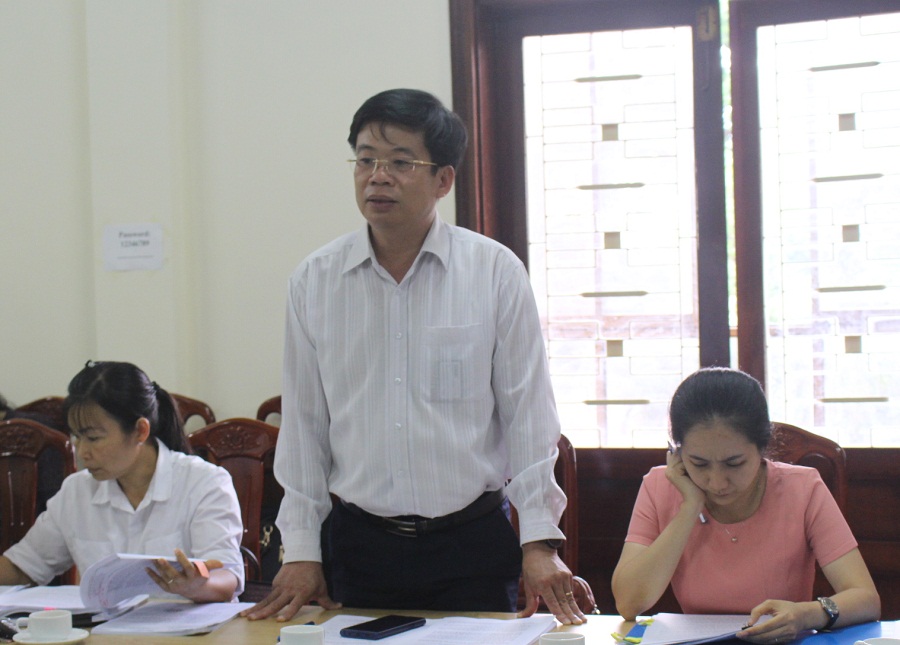 Tổ công tác của UBND tỉnh làm việc tại Sở Kế hoạch và Đầu tư