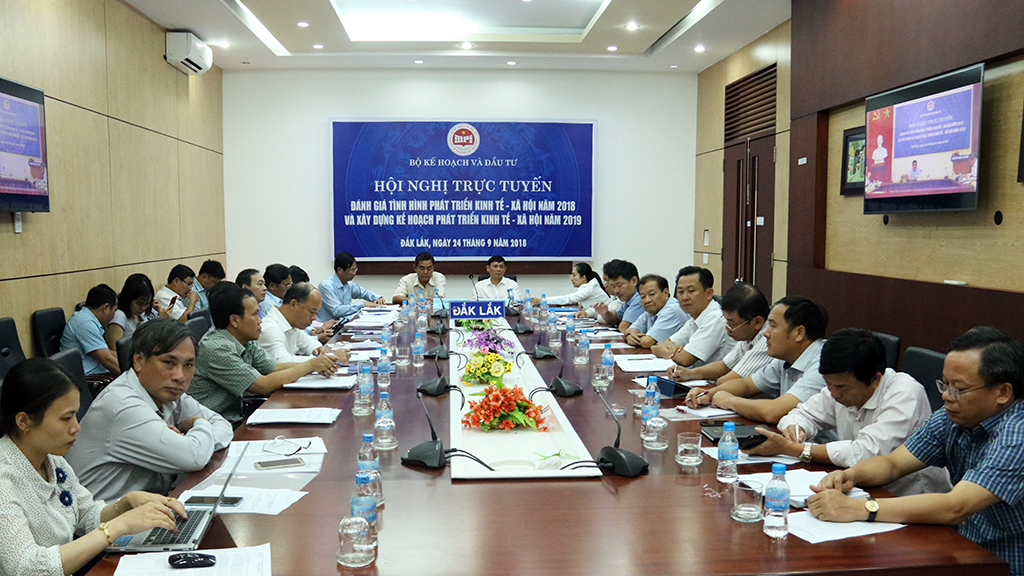Bộ Kế hoạch và Đầu tư tổ chức hội nghị trực tuyến đánh giá tình hình kinh tế - xã hội năm 2018
