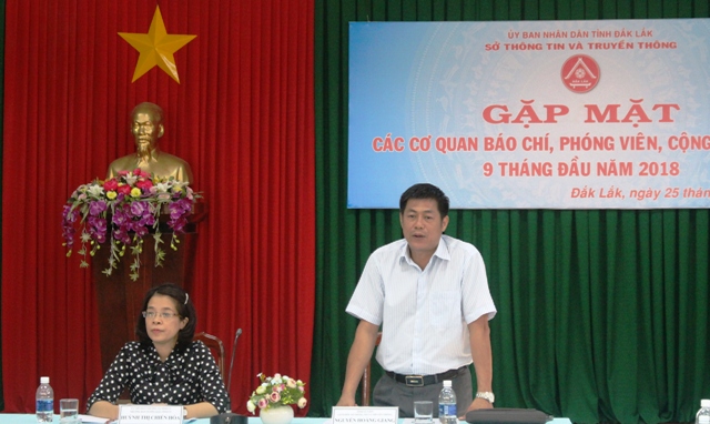 Sở Thông tin và Truyền thông gặp mặt các cơ quan báo chí, phóng viên, cộng tác viên 9 tháng đầu năm 2018